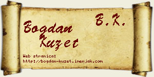 Bogdan Kužet vizit kartica